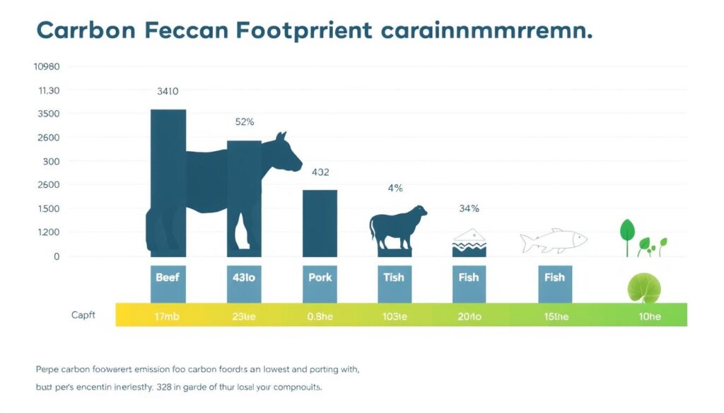 Comparison of carbon footprint between different food types Comparison of carbon footprint between different food types